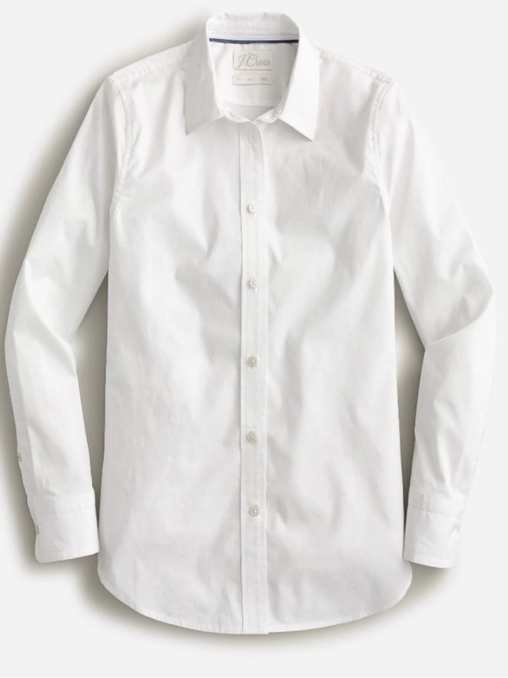J.Crew slim fit white button down top 10